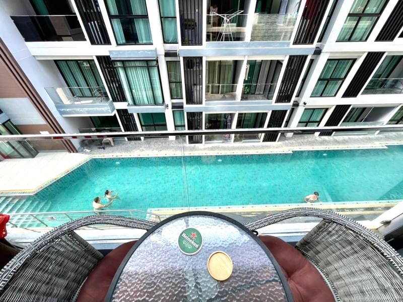 81A47｜暹罗东方热带花园，54平米1居室3楼泳池景，300万泰铢
